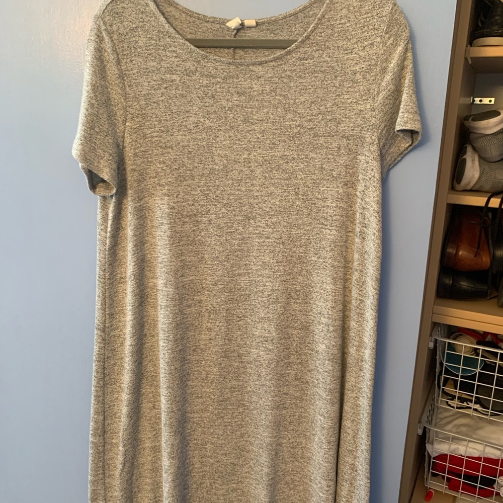Gap Gray T-Shirt Dress